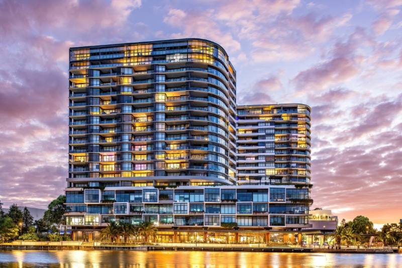 Sunset or dusk building photography in Sydney's Norwest.