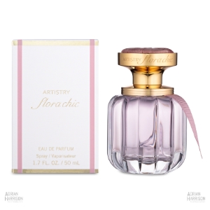 Cosmetics product photo of some perfume on a white background.