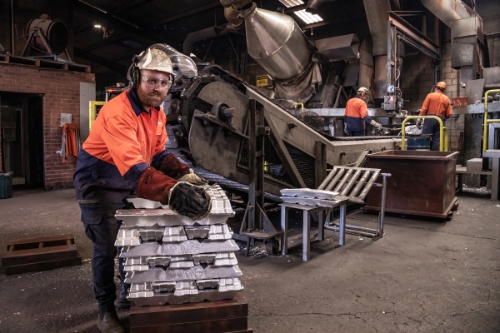 Sydney based industrial worker in a factory.
