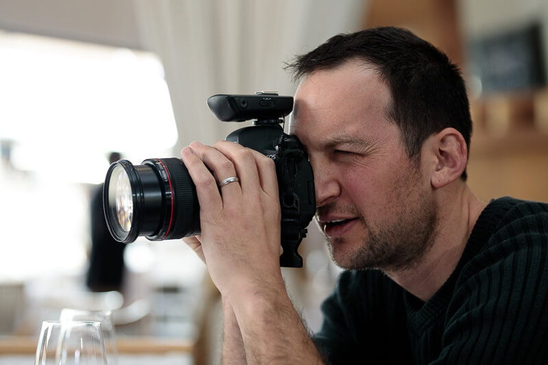 photographer action shot