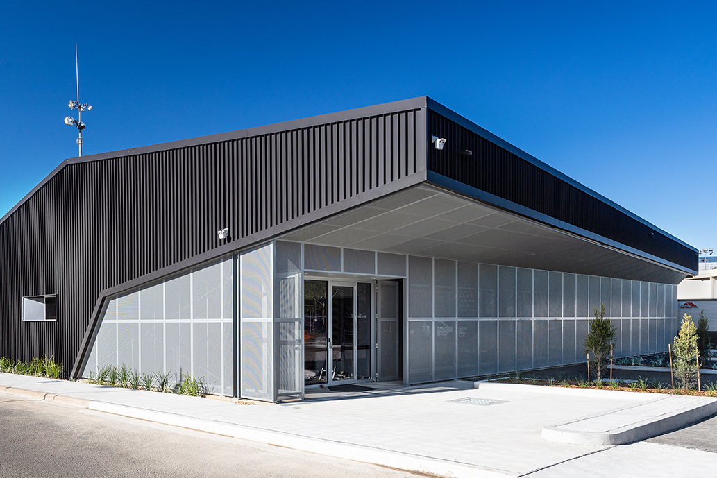 sydney architectural photographers Adrian's shot of Rooty Hill Council building exterior.